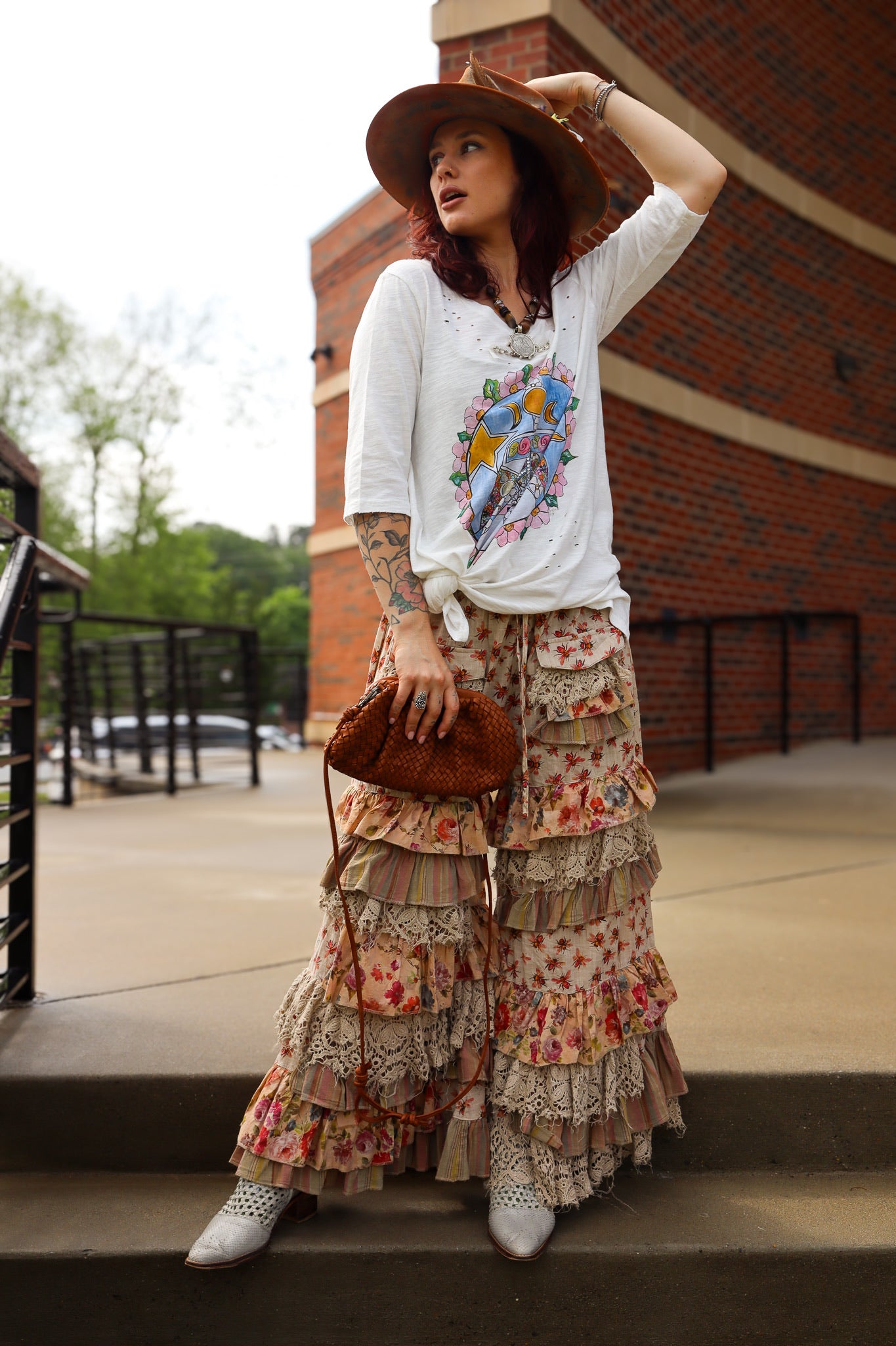 Buzzing About Bee Ruffle Layered Pant