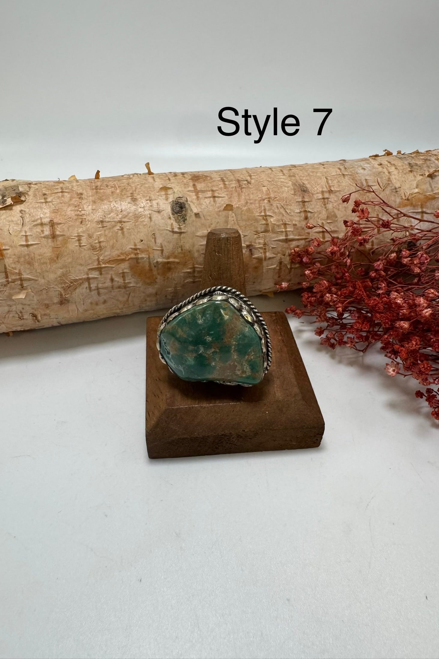 Lil Turquoise Chunk Stone Ring