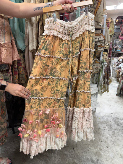 Tattered Flower Pants