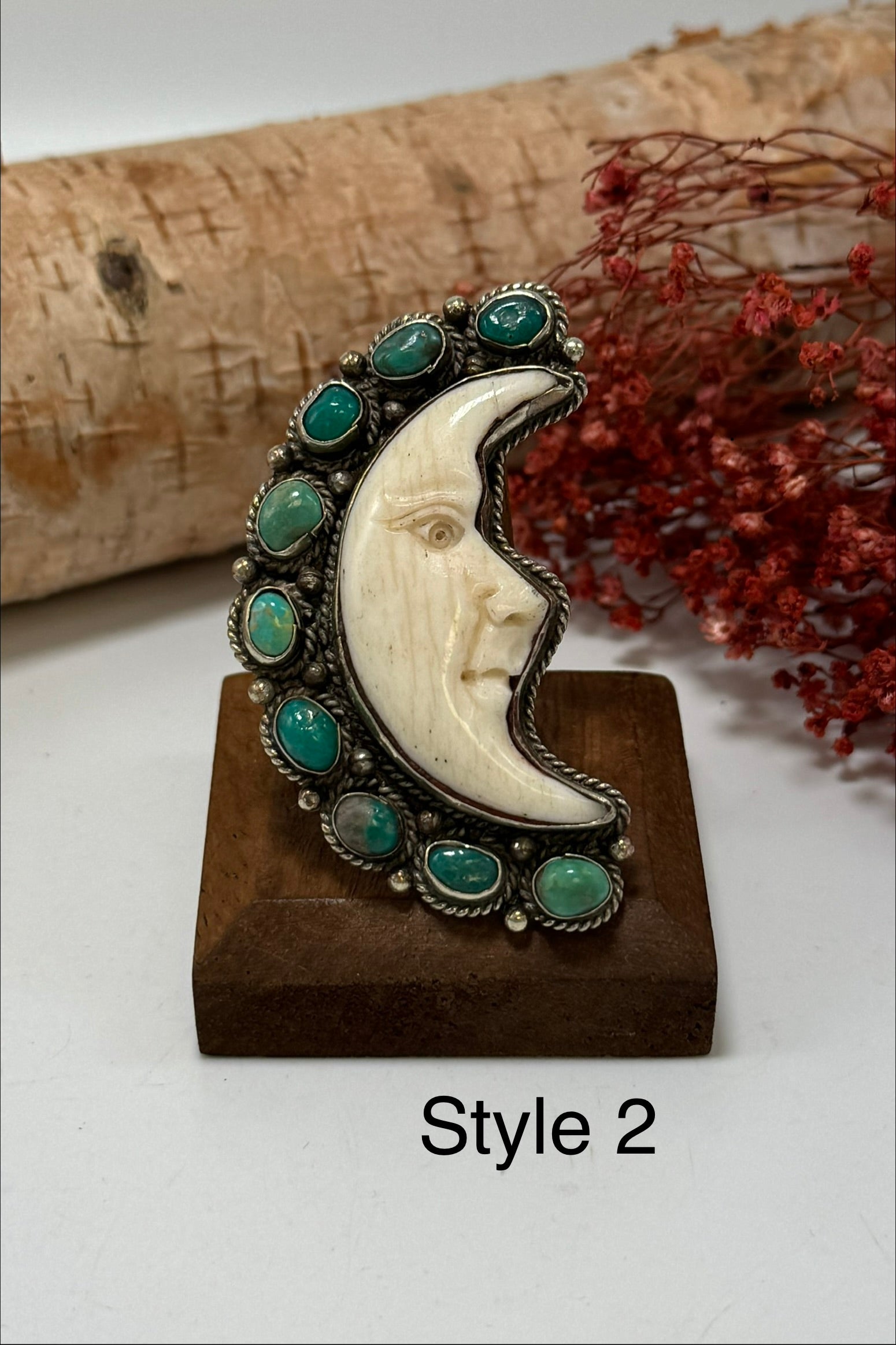 Half Moon Turquoise Ring