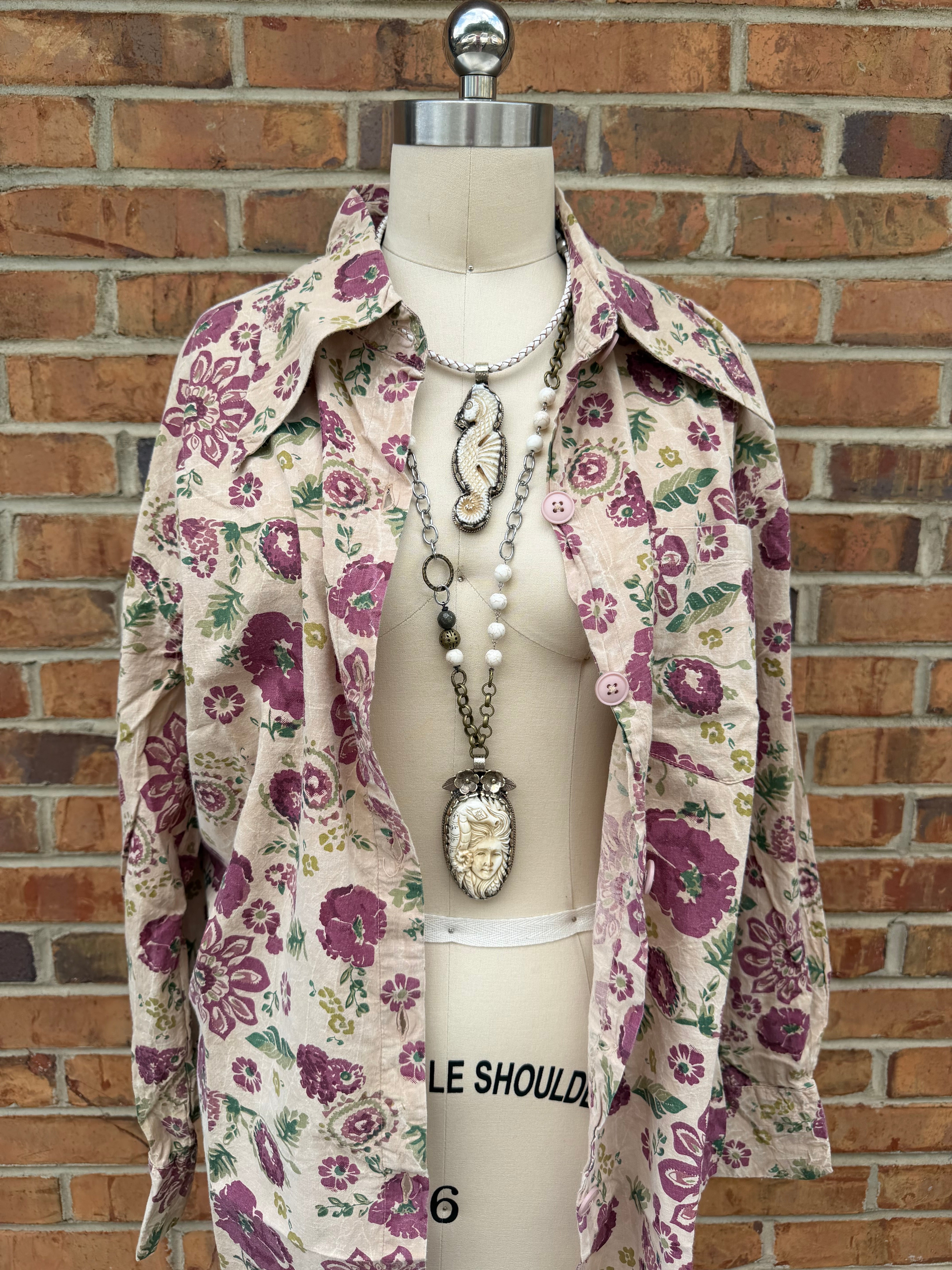 Ooak Sea Voyage Statement Necklace