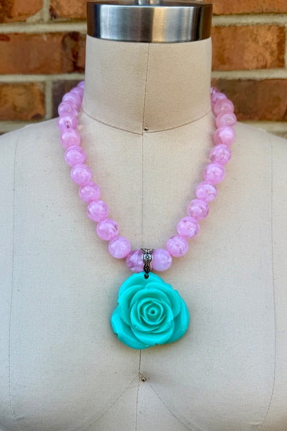 Resin Flower Necklace
