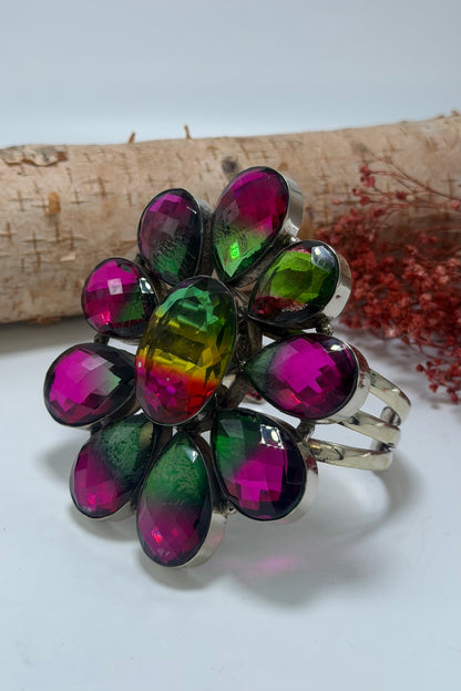Flower Power 3 Line Cuff Style 8