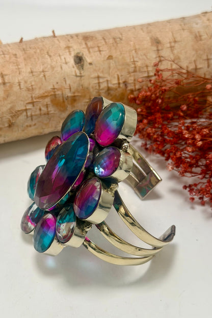 Flower Power 3 Line Cuff Style 1