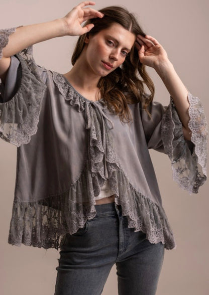 Sweet Serenity Front Tie Top