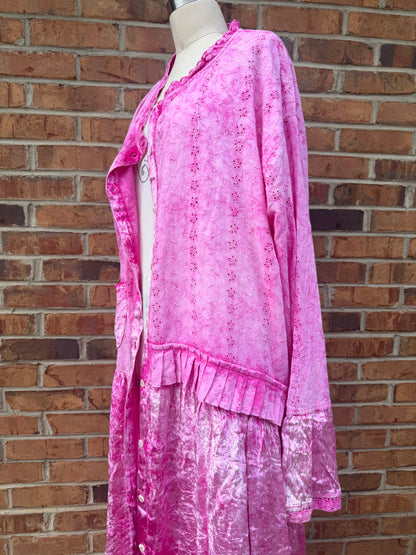 Sale Style - Pink Button Down L/XL