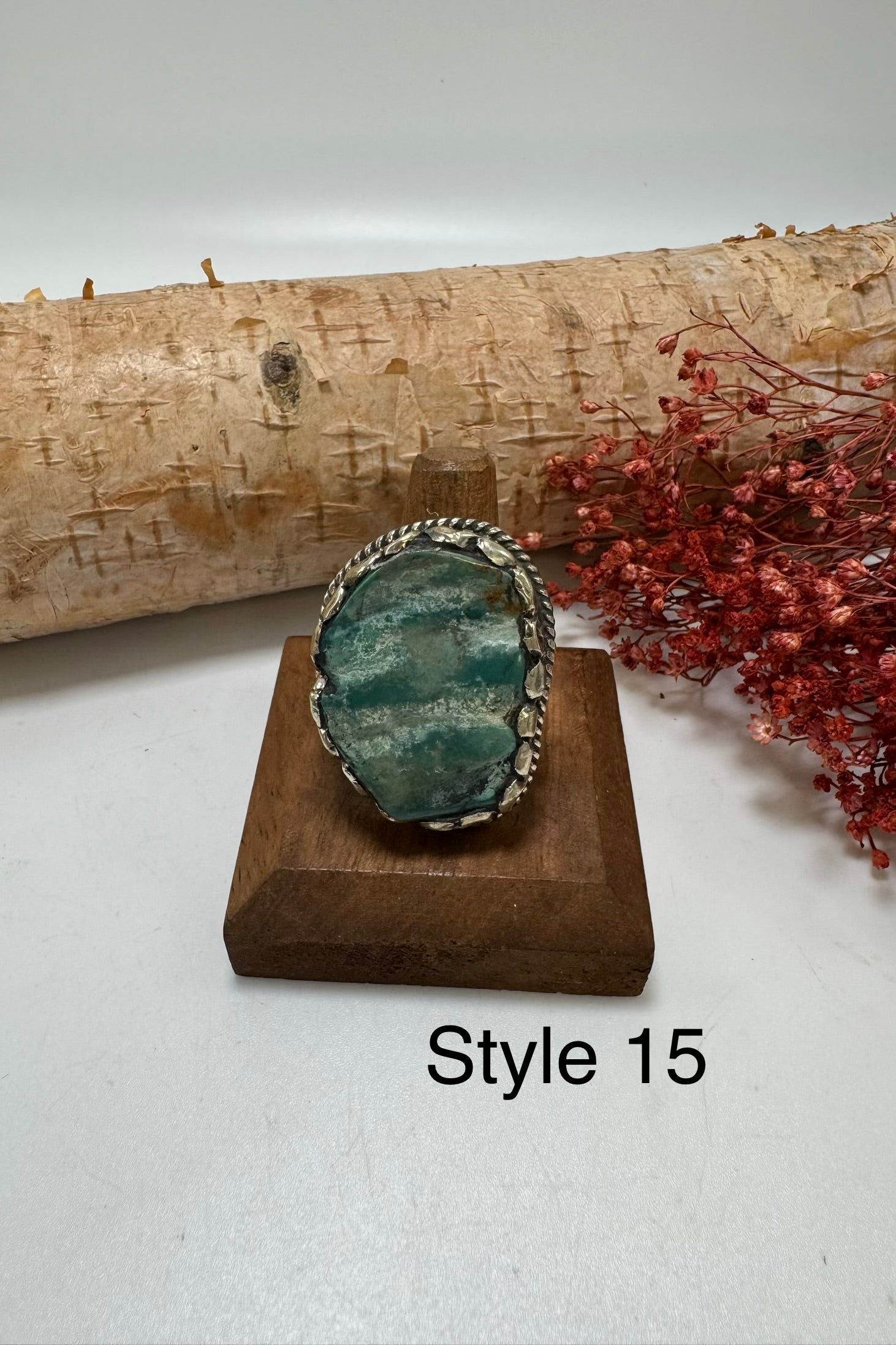 Lil Turquoise Chunk Stone Ring