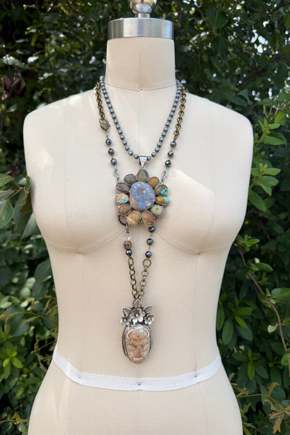 Fossil Mash Chunky Necklace
