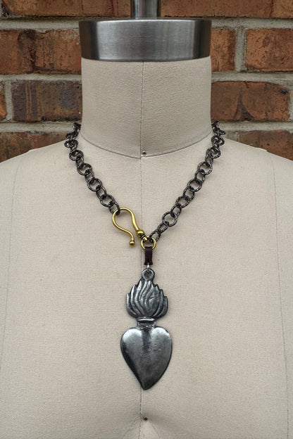 Heart on Fire Necklace