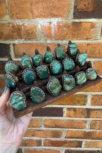 Lil Turquoise Chunk Stone Ring