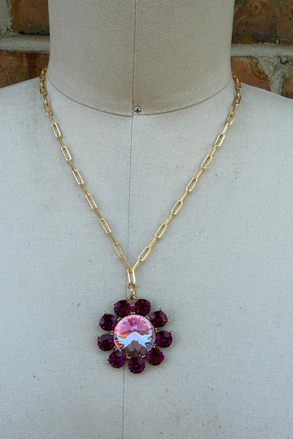 Baby Pink Flower Necklace