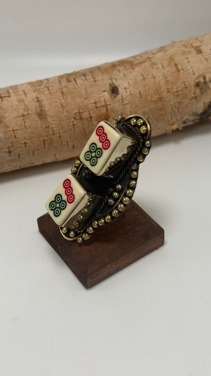 Mahjong Ring Suit Tile Dots 7