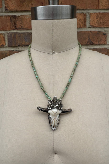Skull & Flower Necklace 3