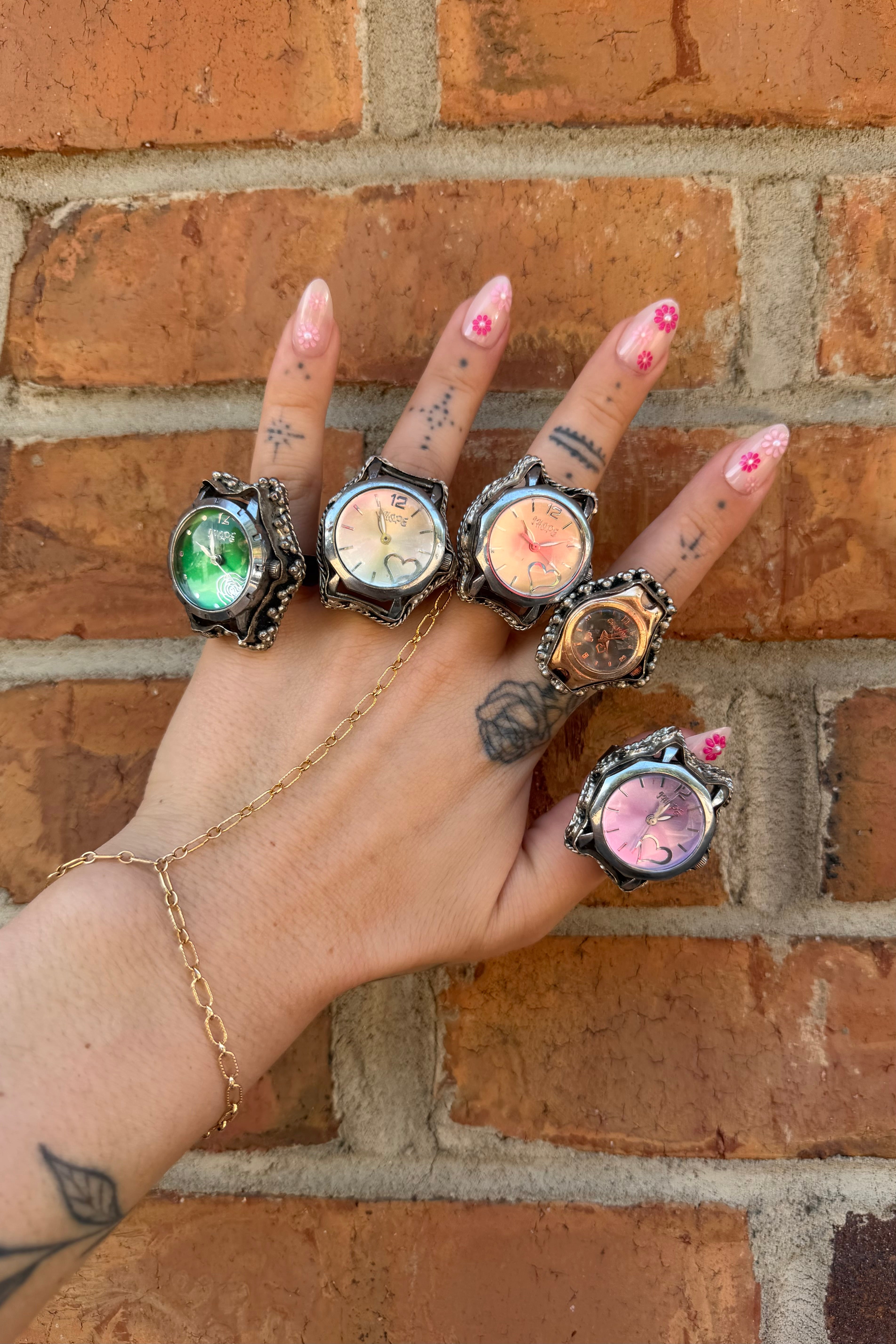 Tick Tock Watch Ring