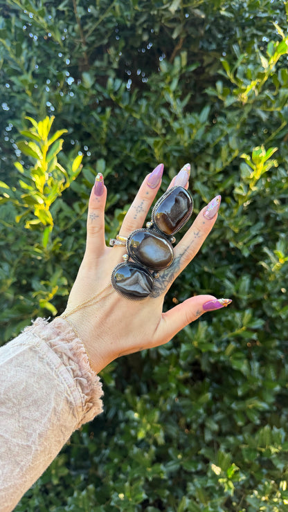 Darkness Geode Ring