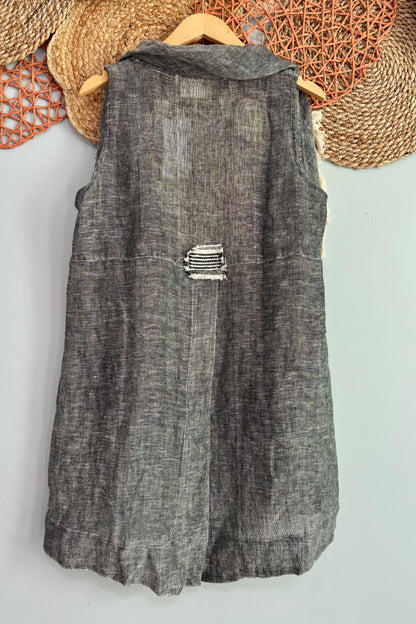 Sale Everyday Casual Linen Vest