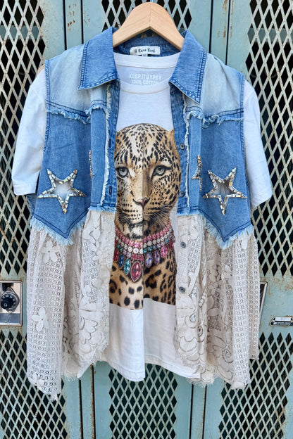 Colorful Leopard Cream Graphic