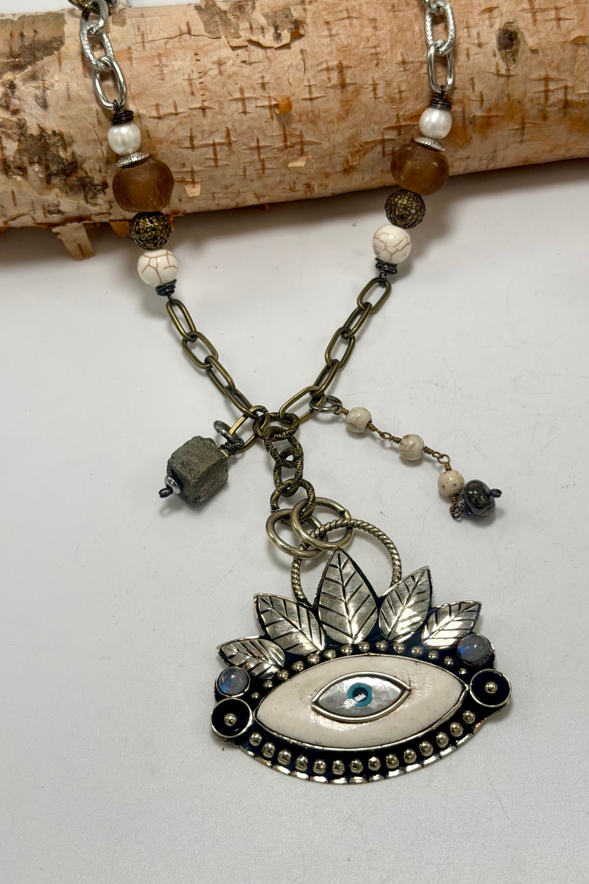 Eye to Eye Recycled Glass Necklace