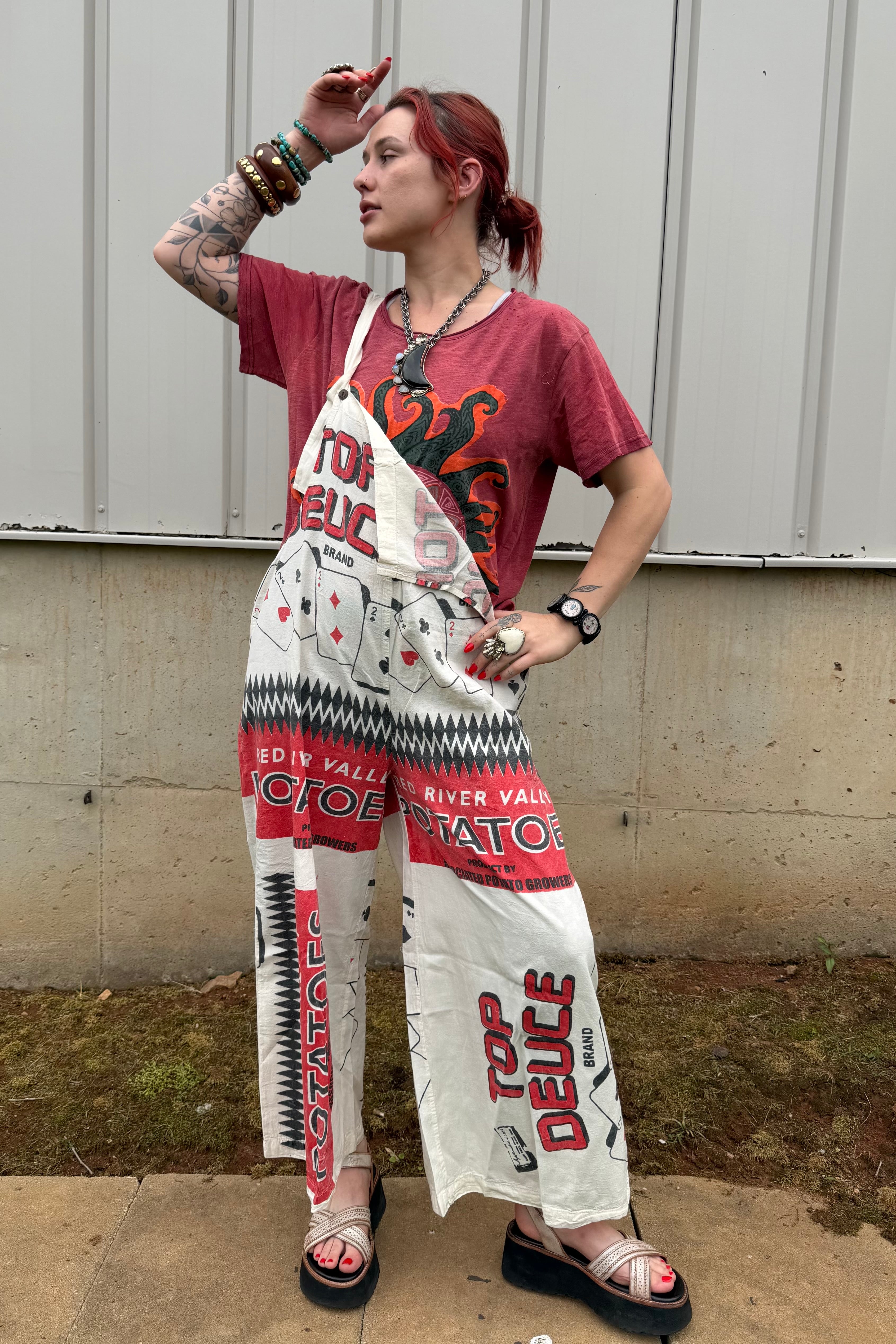 Cotton Jumpsuit in Aces High