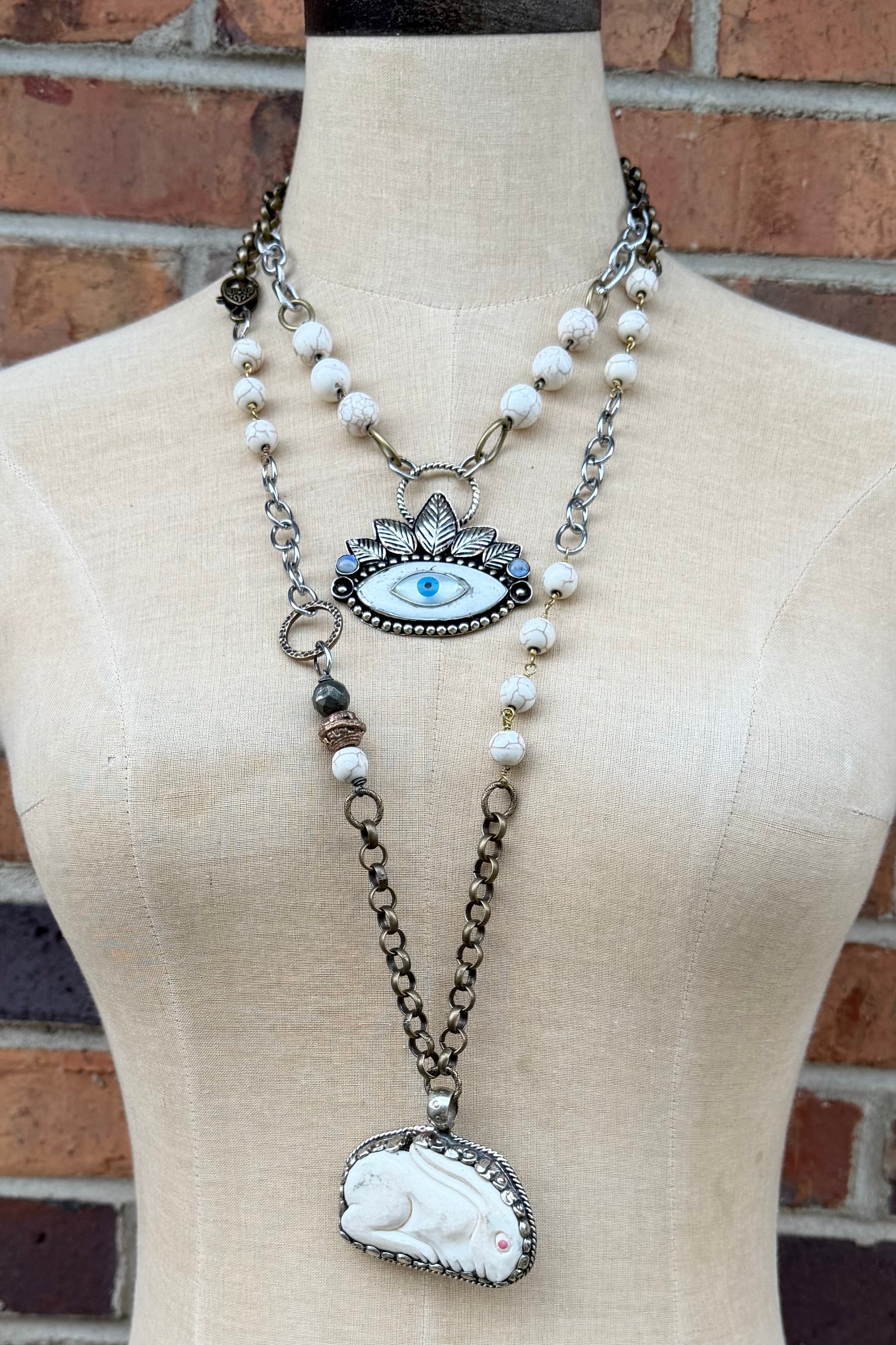 Bunny Statement Handmade Necklace