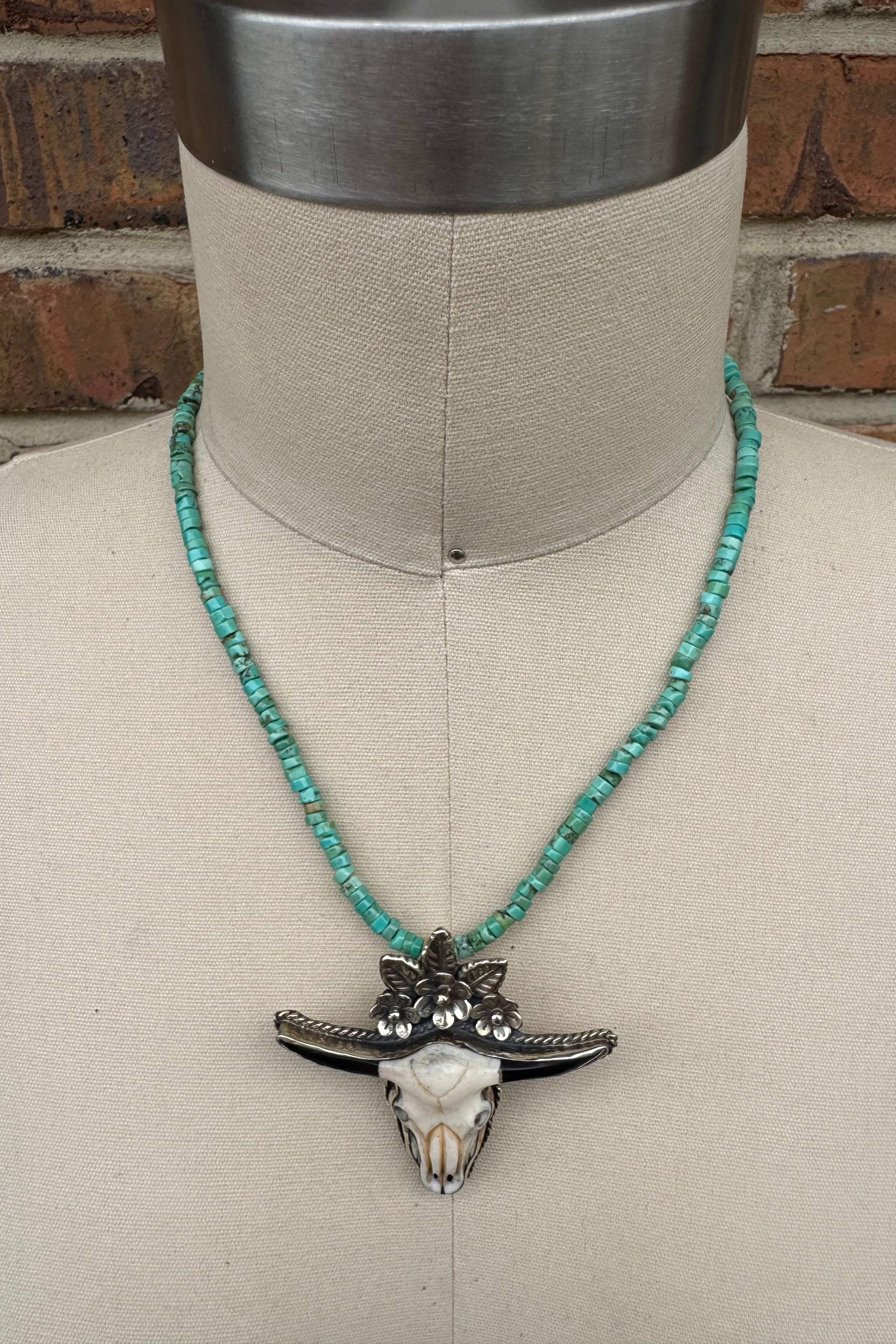 Skull & Flower Necklace 2