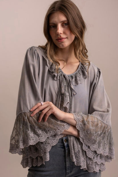 Sweet Serenity Front Tie Top