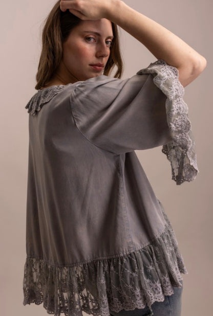Sweet Serenity Front Tie Top