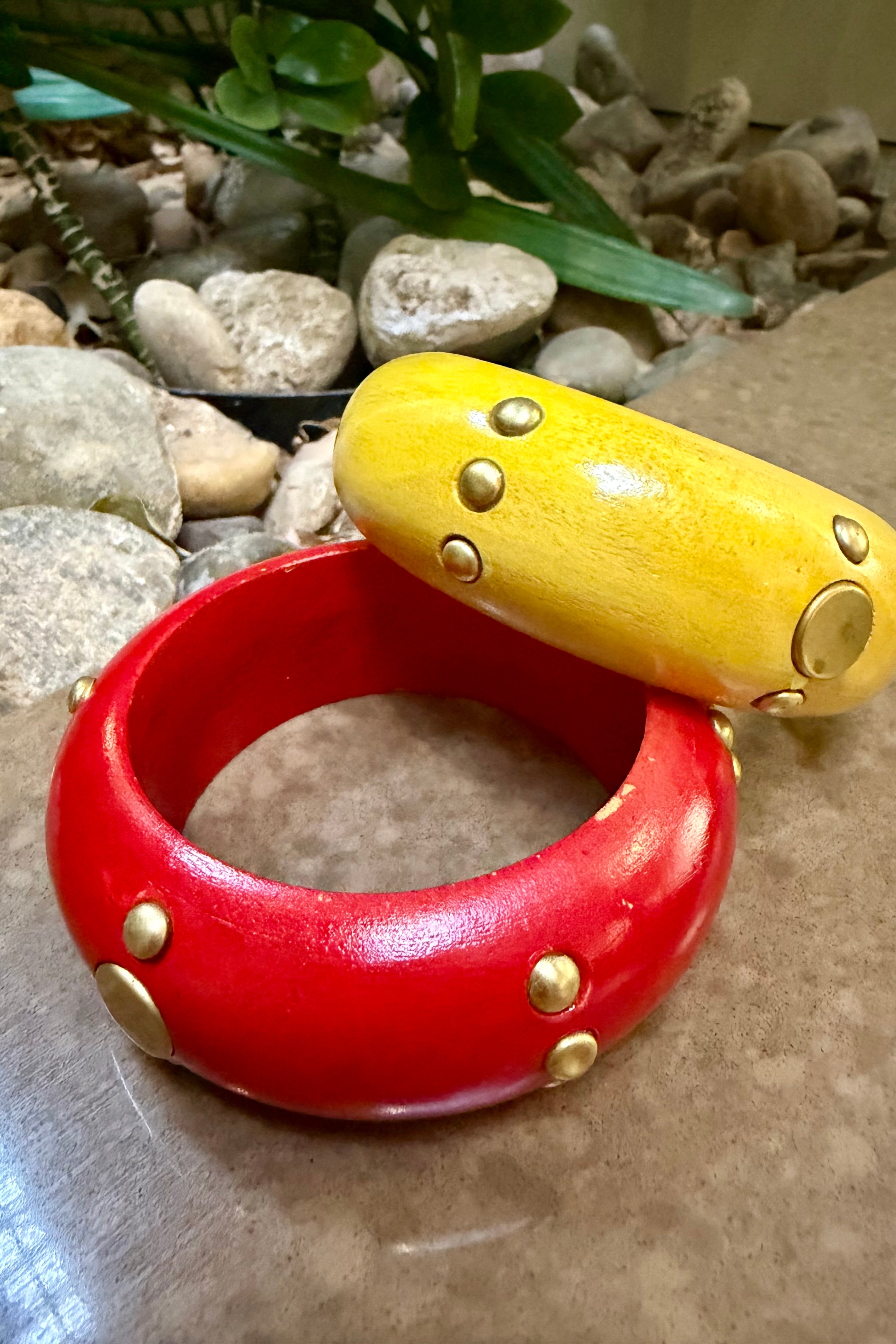 Painted Wood Bangle