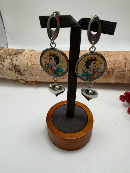 Frida And Heart Earrings 3