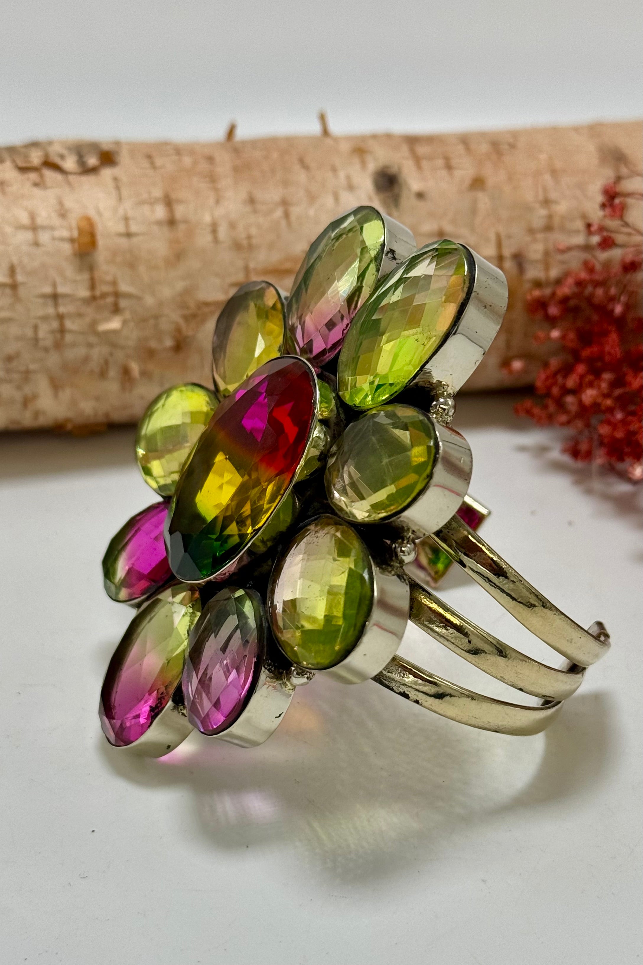 Flower Power 3 Line Cuff Style 4