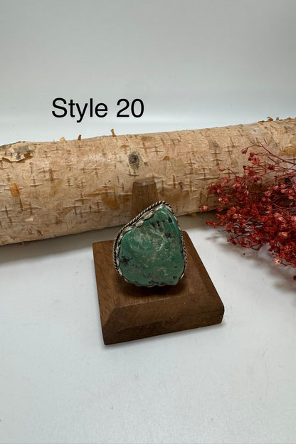 Lil Turquoise Chunk Stone Ring