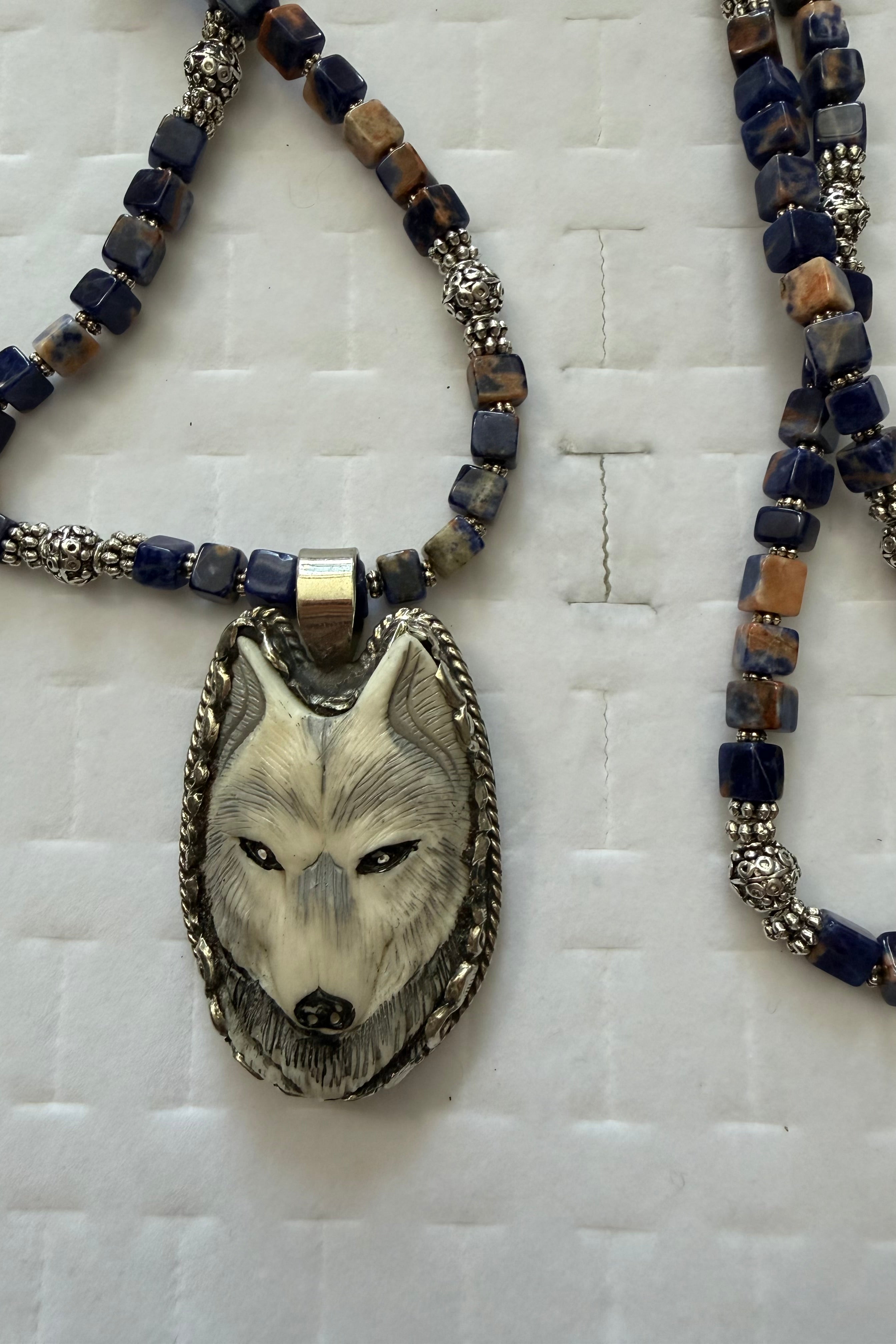 Howl in the Night Wolf on Lapis