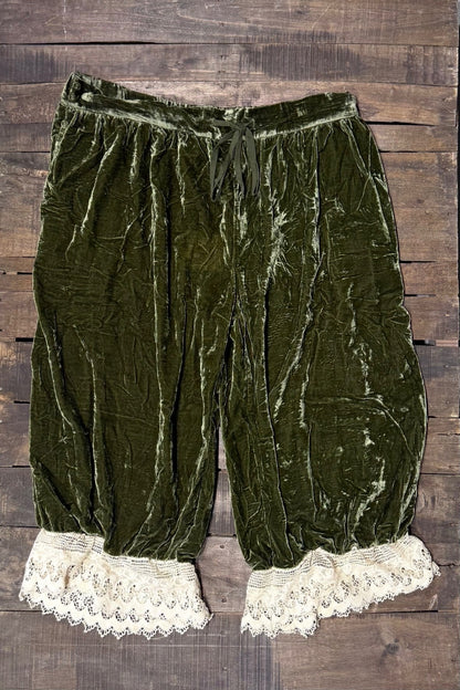 Vintage Romance Bloomers in Olive