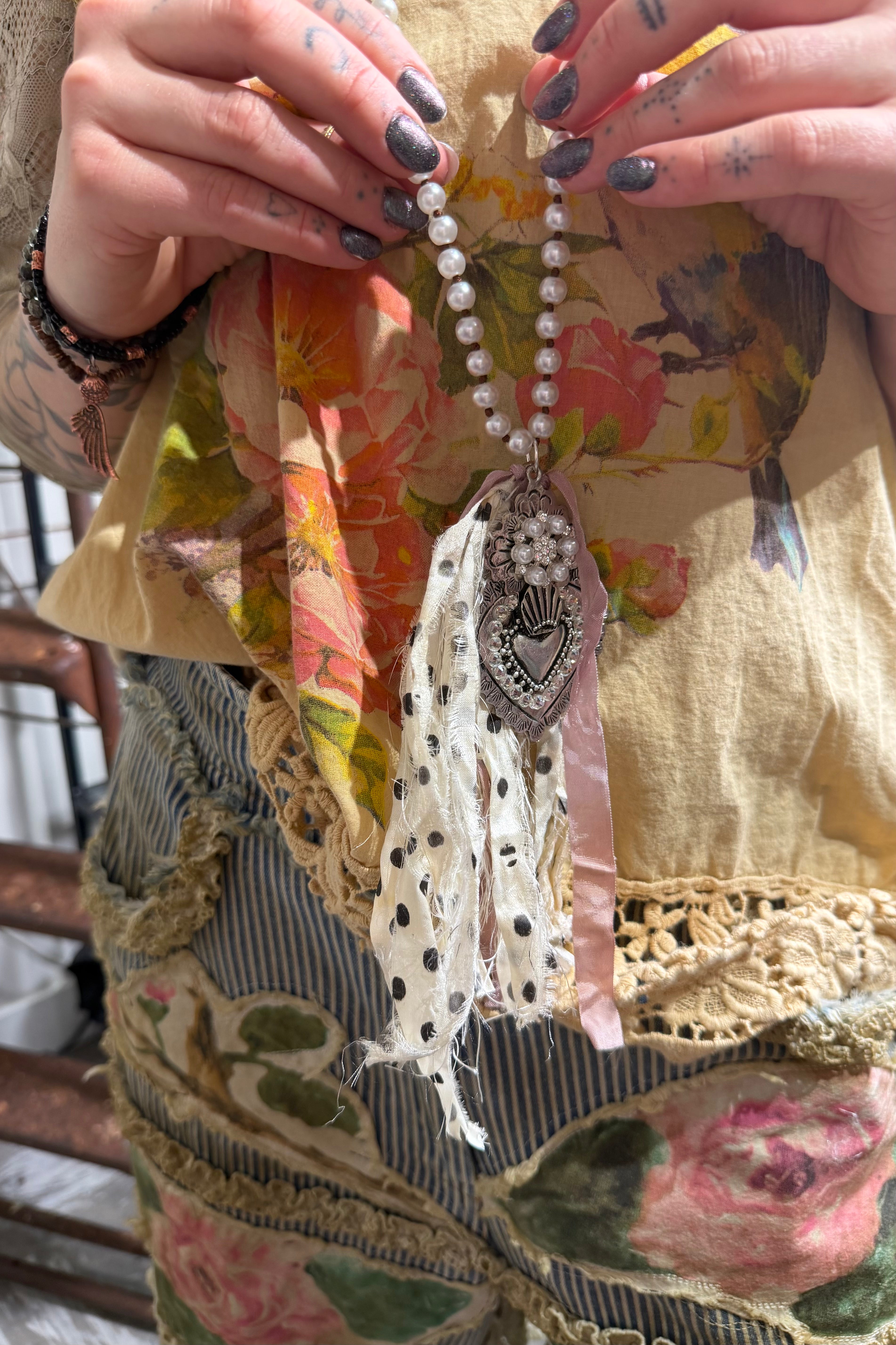 Pearl Heart Necklace