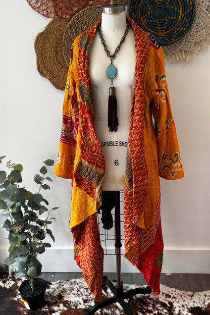 Sale - Kantha Sunrise Duster Combo J