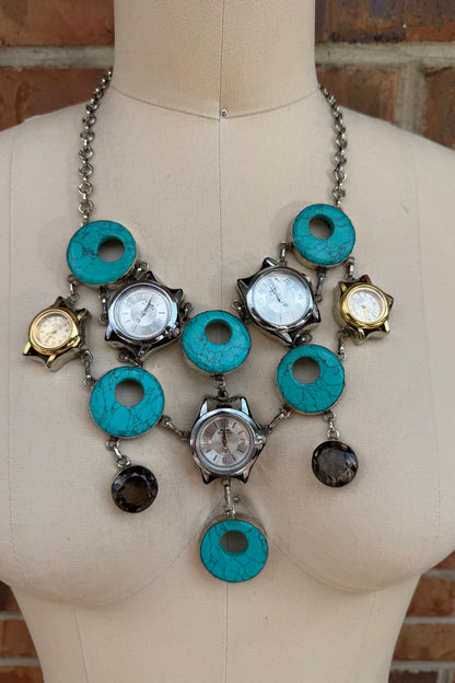 Circling Around Time Necklace