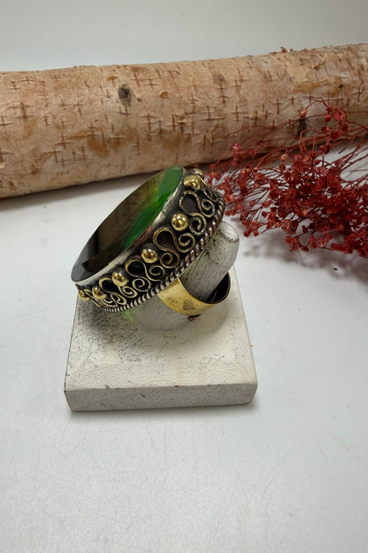 Dreams in Greens  Ring - Adjustable