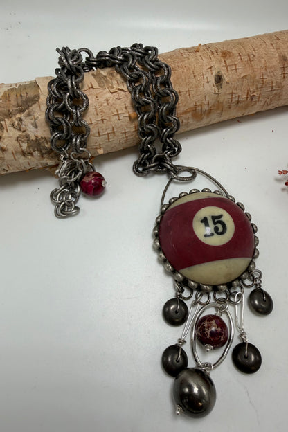 Giant Pool Ball Necklace