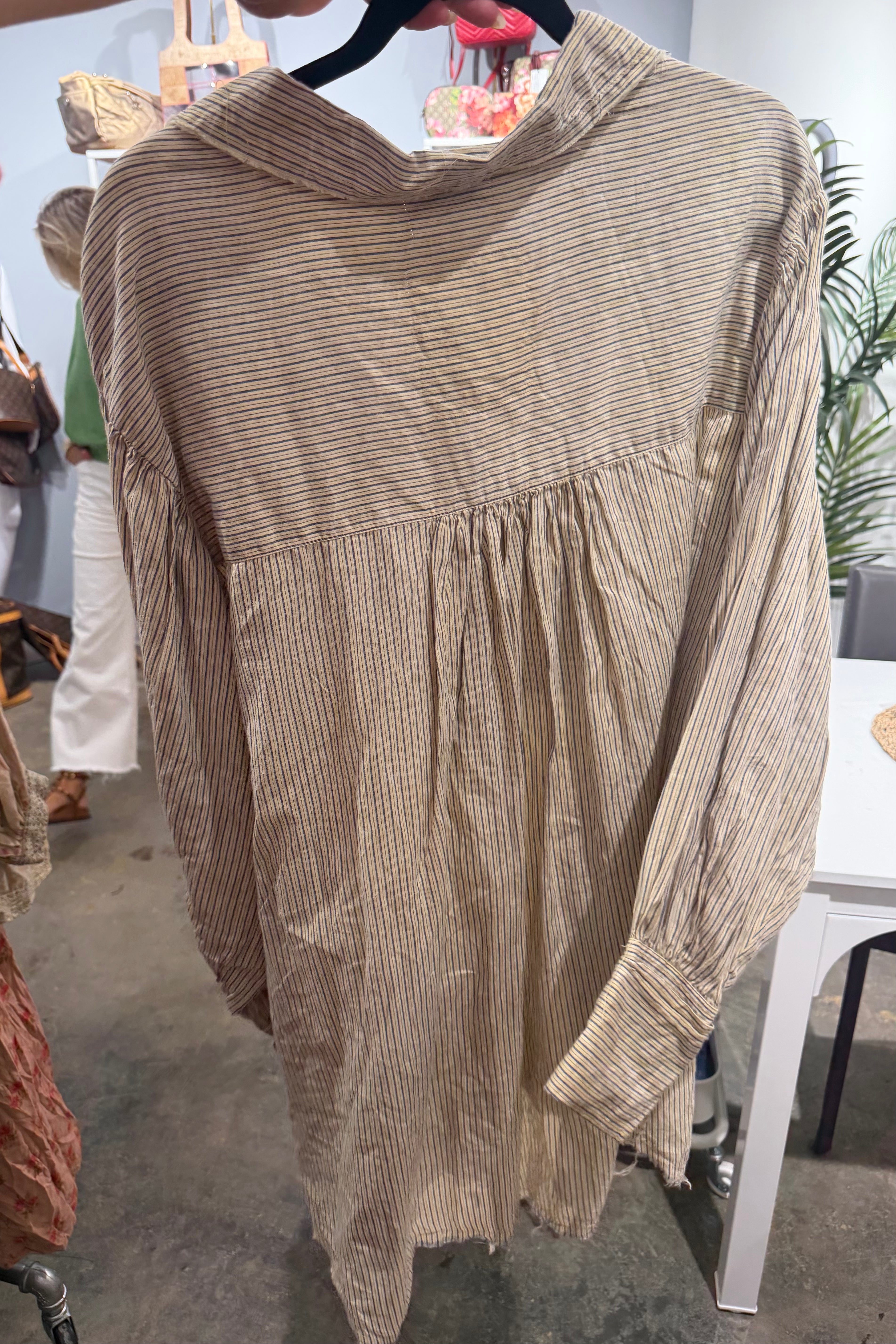 Preorder Harvest Treasure Tunic- Navy Stripes