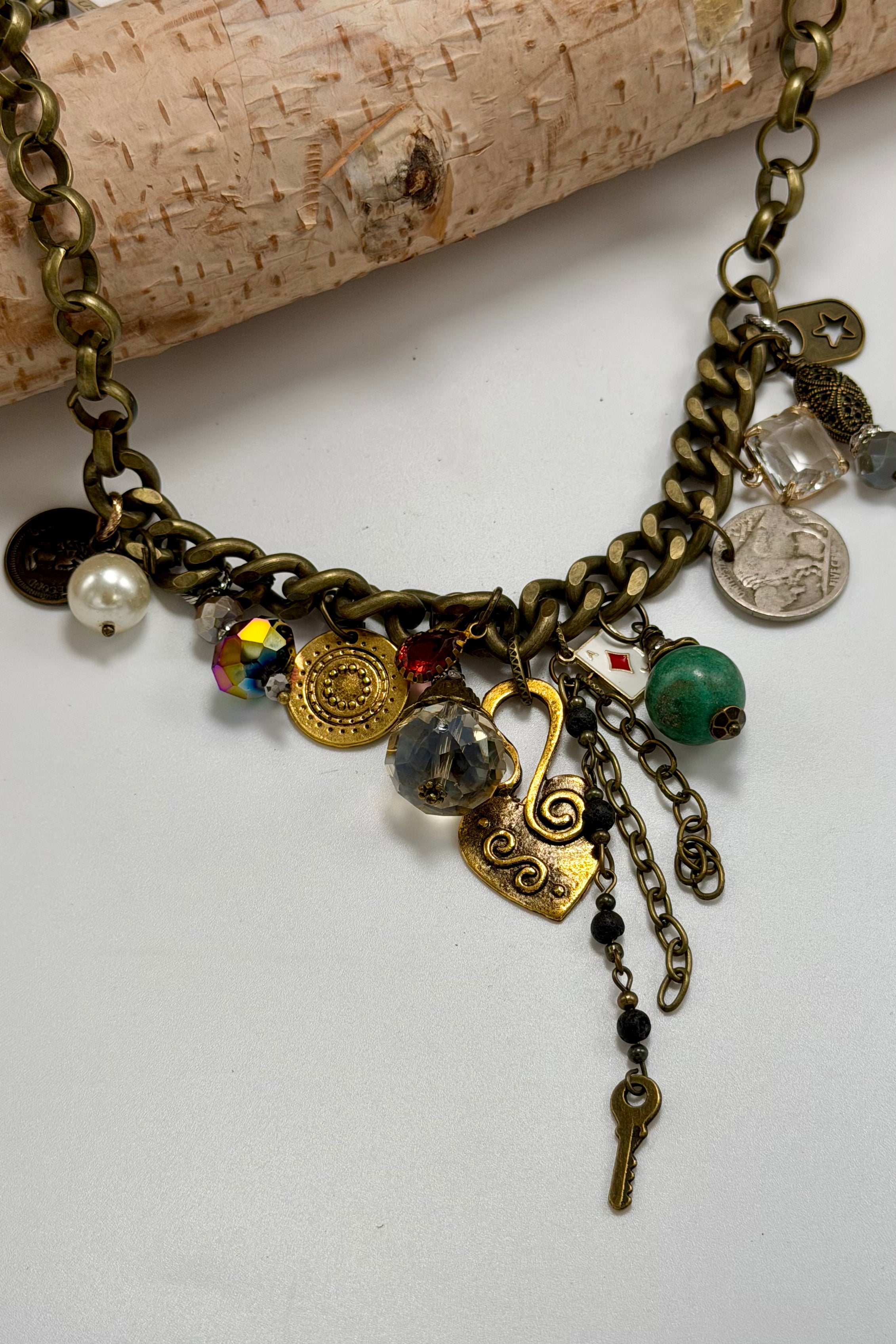 Vintage Charm Coin Necklace