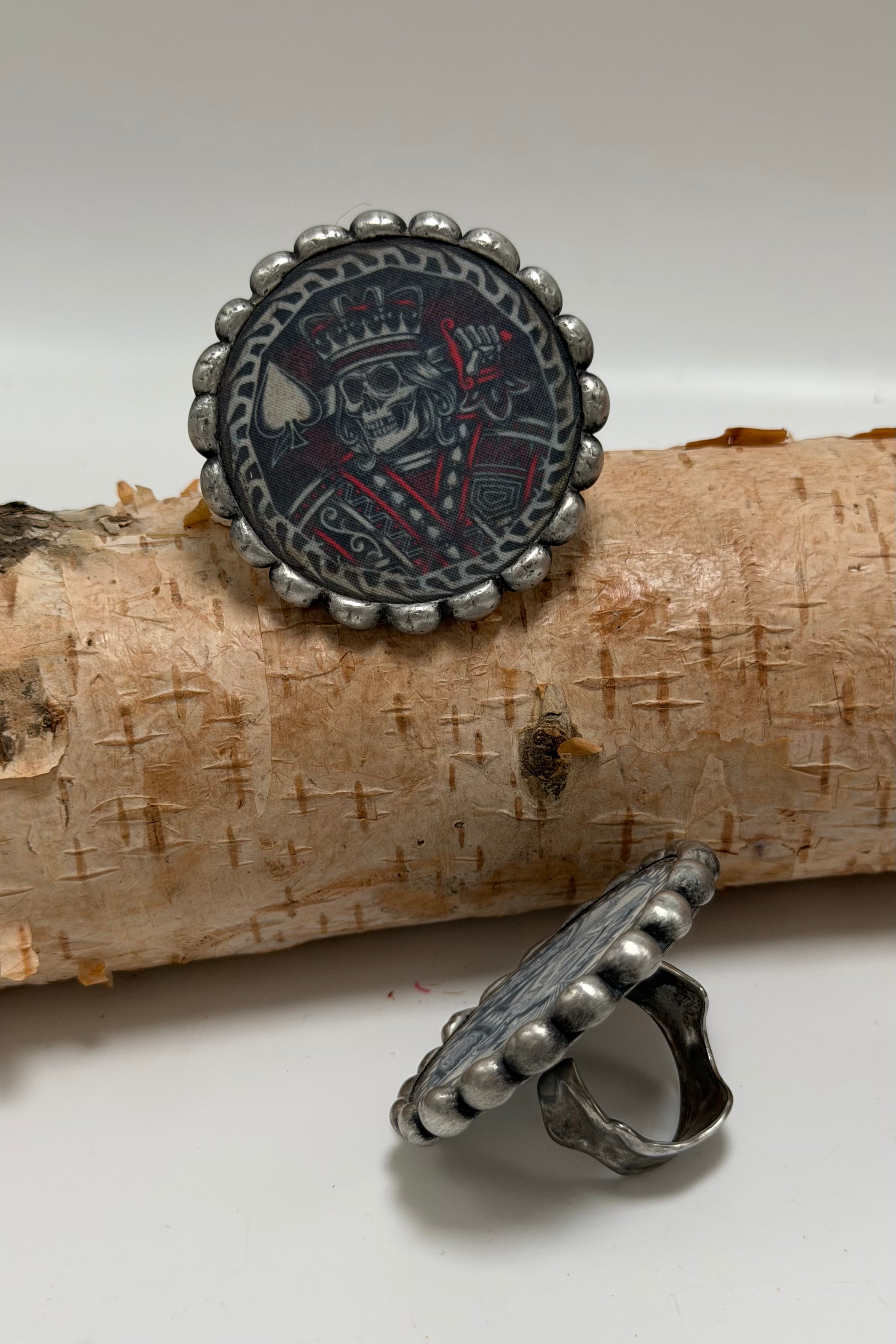 Jack of Spades Poker Chip Ring