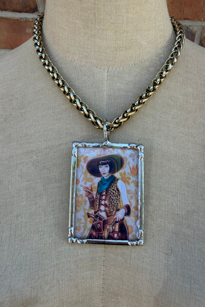 Quick Draw Portrait Necklace