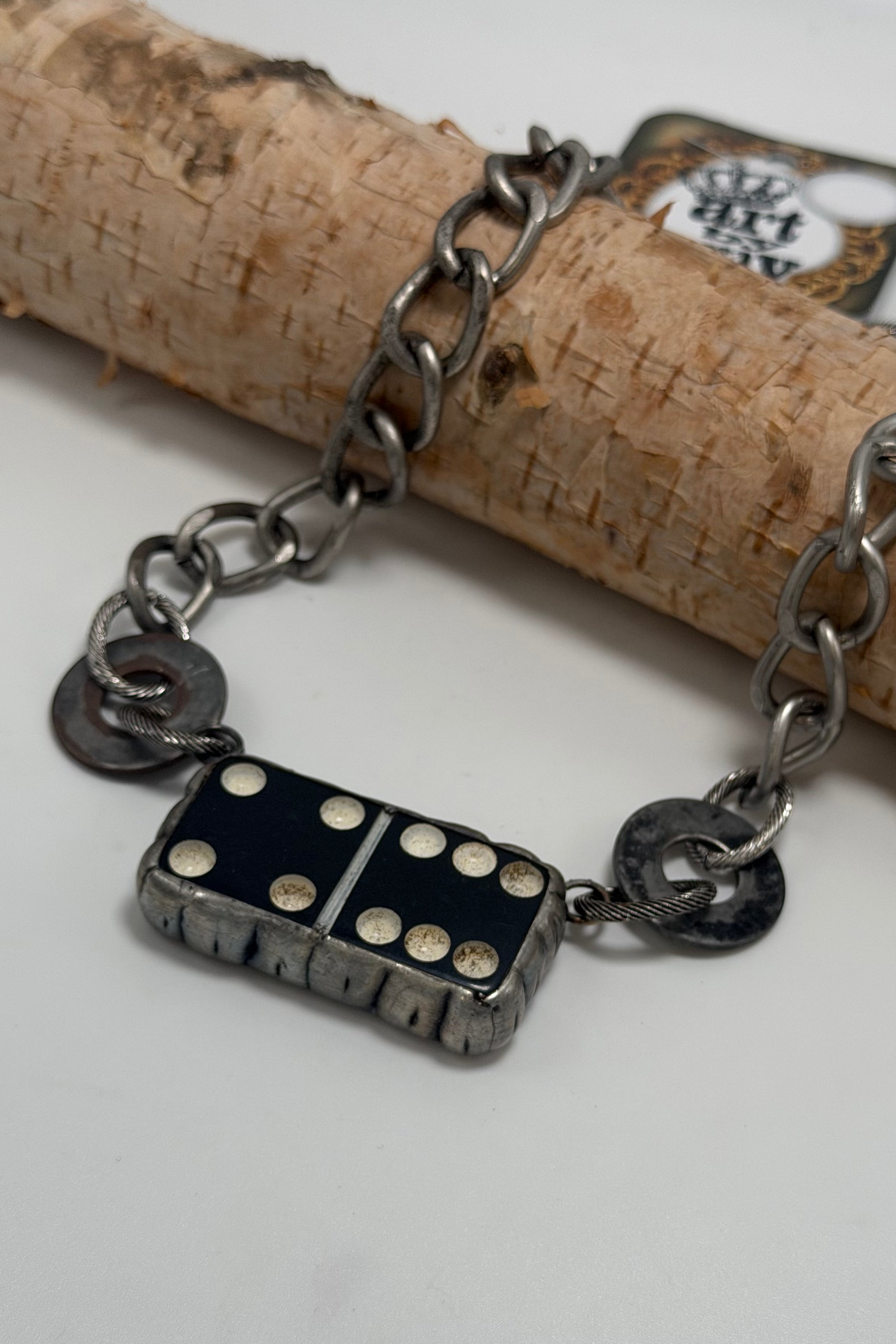 Dominos Black Necklace