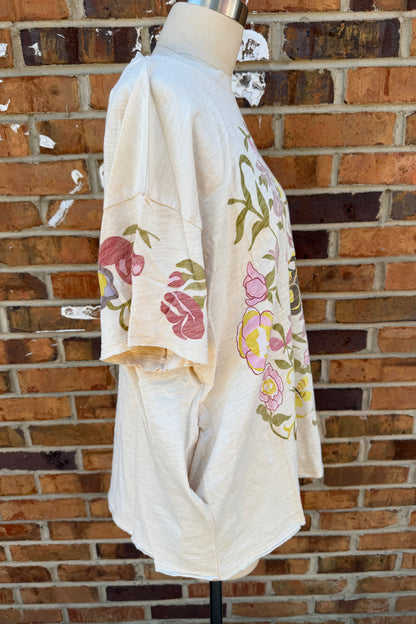 Flower and Butterfly Tee