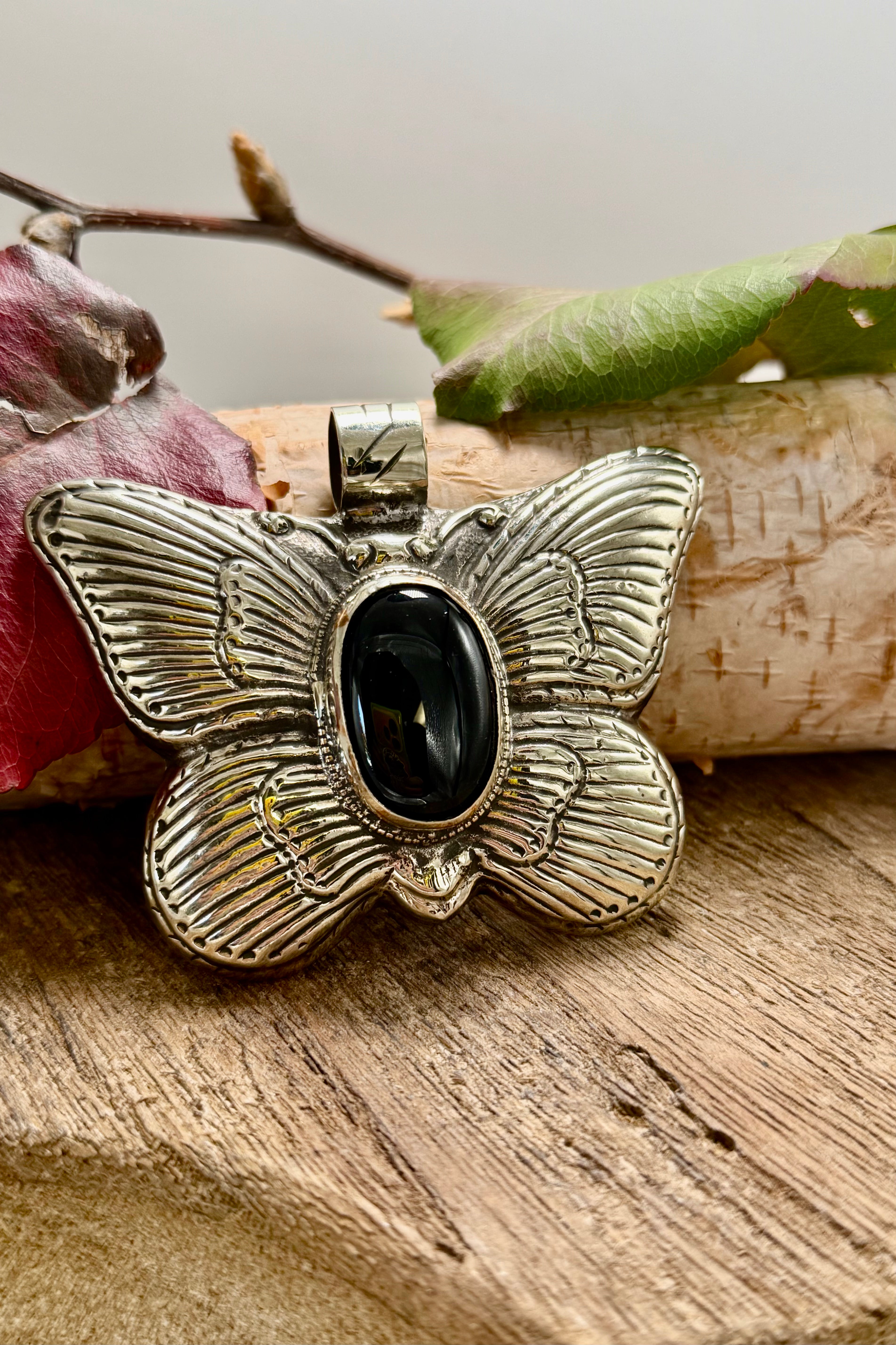 The Black Butterfly Pendant