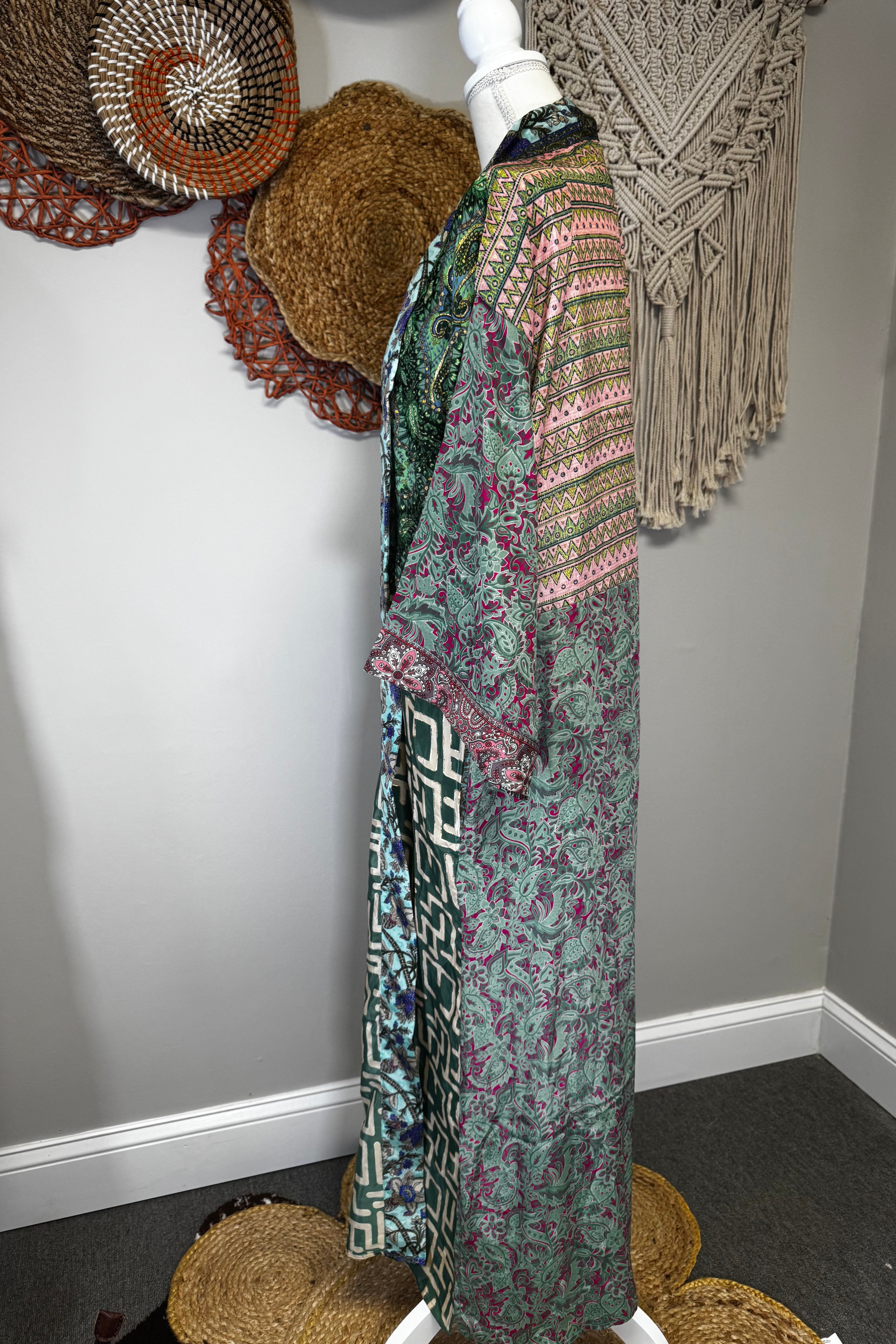 Poly Silk Kimono Combo C
