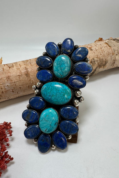 Big Honkin Blue Stacked Ring