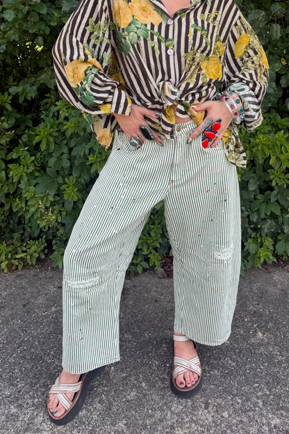 Barrel of Dream Jeans in Olive