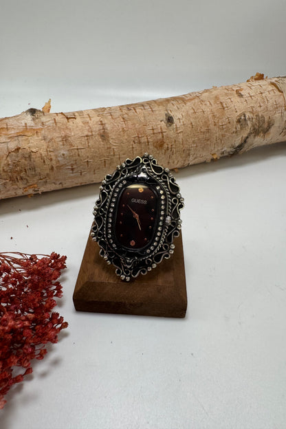Filigree Time Watch Ring