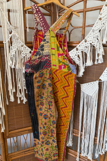 Final Sale - Kantha Tied Straps Overalls Combo 4
